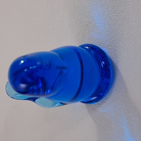 W Ward Glass Blue Bird of Happiness Signed Figurine USA - Picture 3 of 10